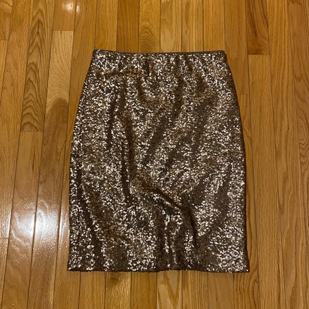 Ann Taylor Sequin Skirt 4P